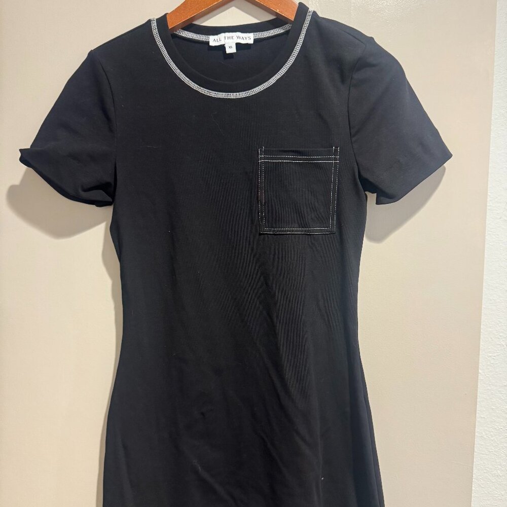 Black Shirt Dress from All the Ways